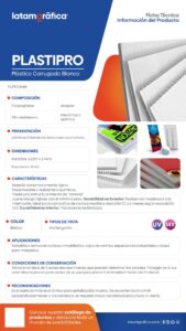 PLASTIPRO PLÁSTICO CORRUGADO BLANCO